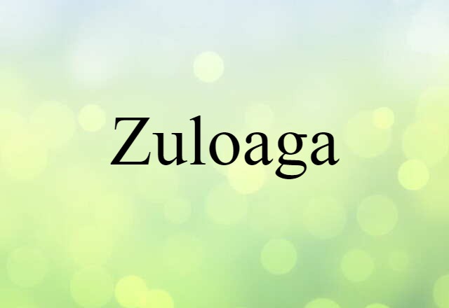 Zuloaga