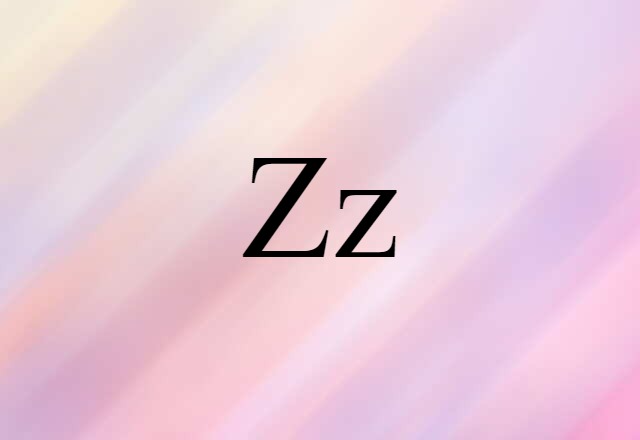 Zz (noun) Definition, Meaning & Examples